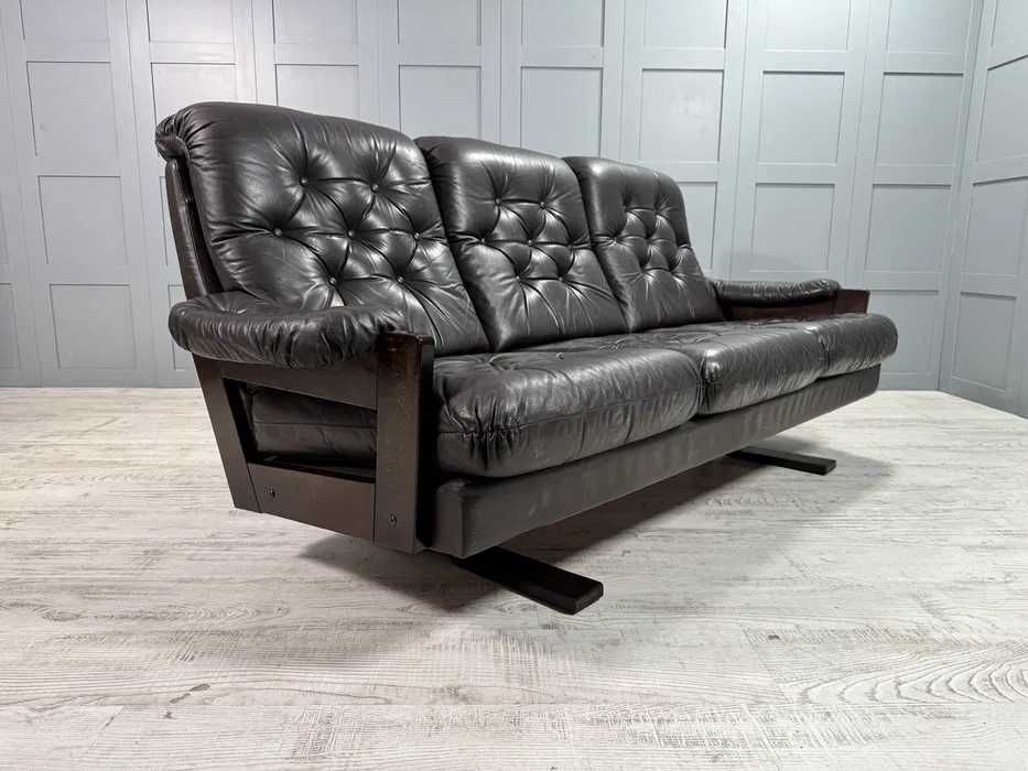 Кожен диван 3-ка Арне Норел Д1106-Д