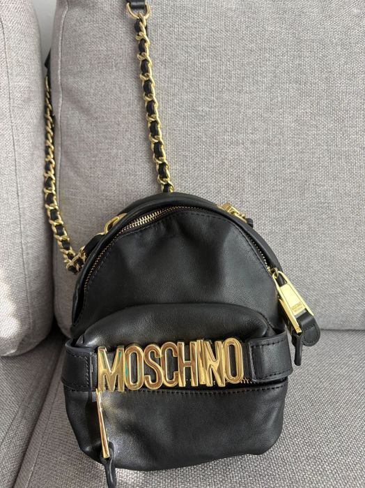 Moschino чанта истинска кожа