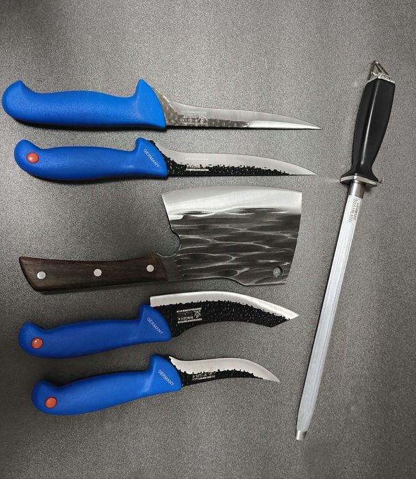 SET Cutite Macelarie Blue Edition 6 piese