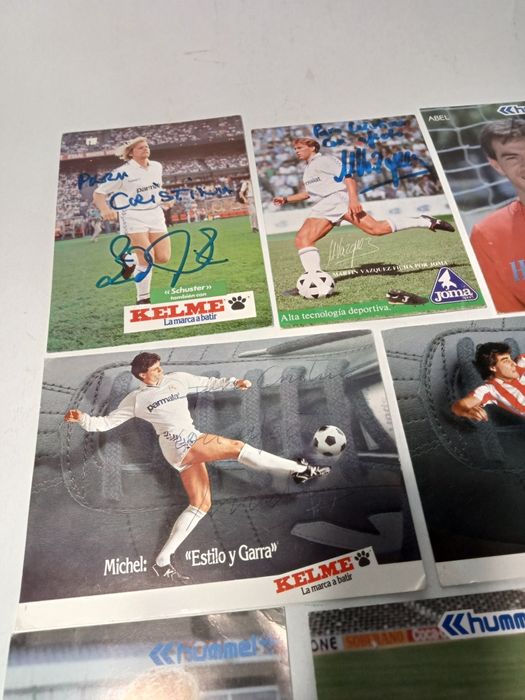 Lot,Autograf semnatura jucatori Real Madrid,vechi ,de colectie Fotbal