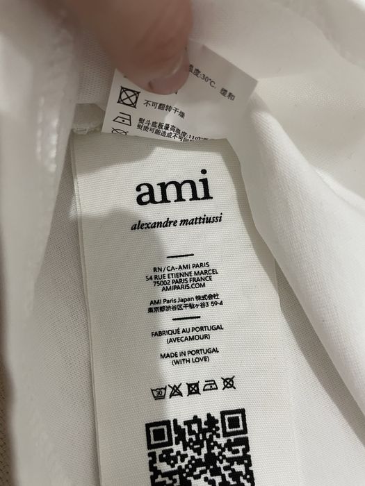 Tricou AMI alb- XL