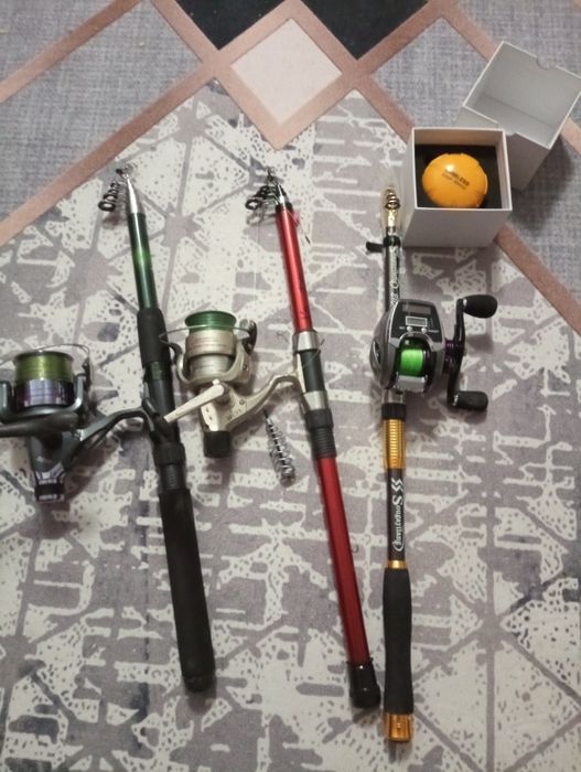 Lansete cu mulinetă și un sonar