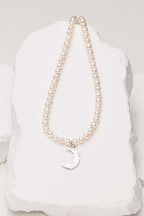 Coliere perle naturale cu talisman aur sau argint|Livrare gratuita Buc