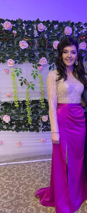 Rochita mov eleganta