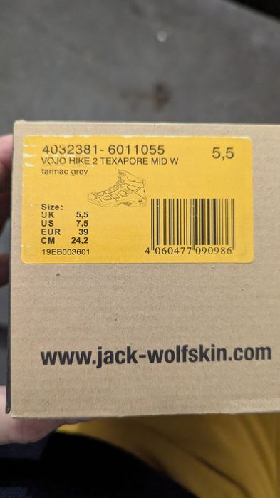 Jack Wolfskin Vojo hike 2 mid. 39 и 45 номер.