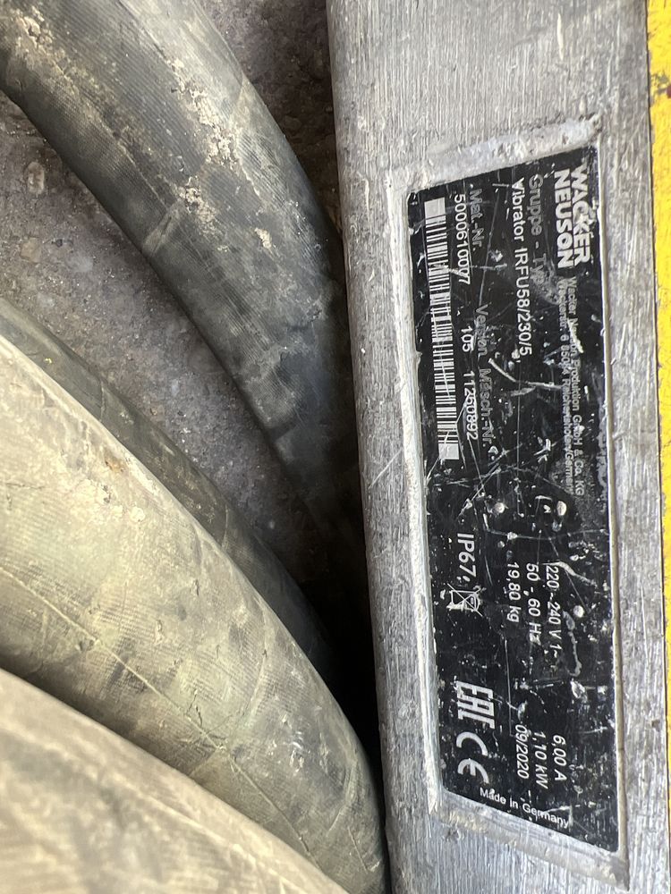 Wacker neuson irfu 58/230/5 vibrator beton weber mikasa ptc bosch