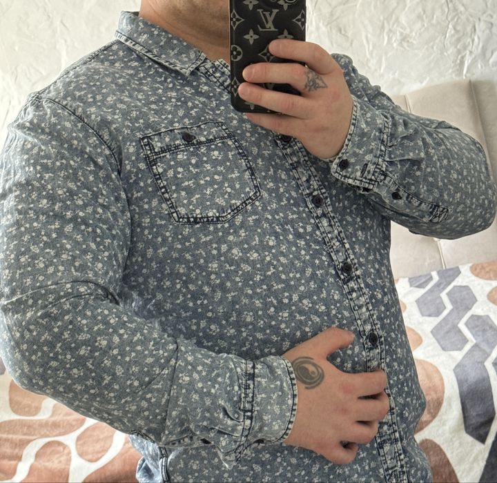 Cămasă PULL&BEAR Finest Quality Blue