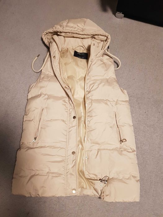 Vesta lunga crem noua s