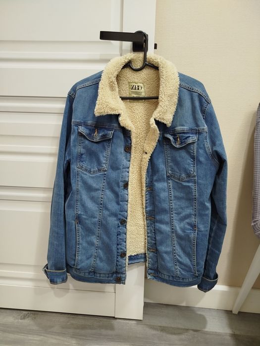 Джинсовая куртка с мехом мужская