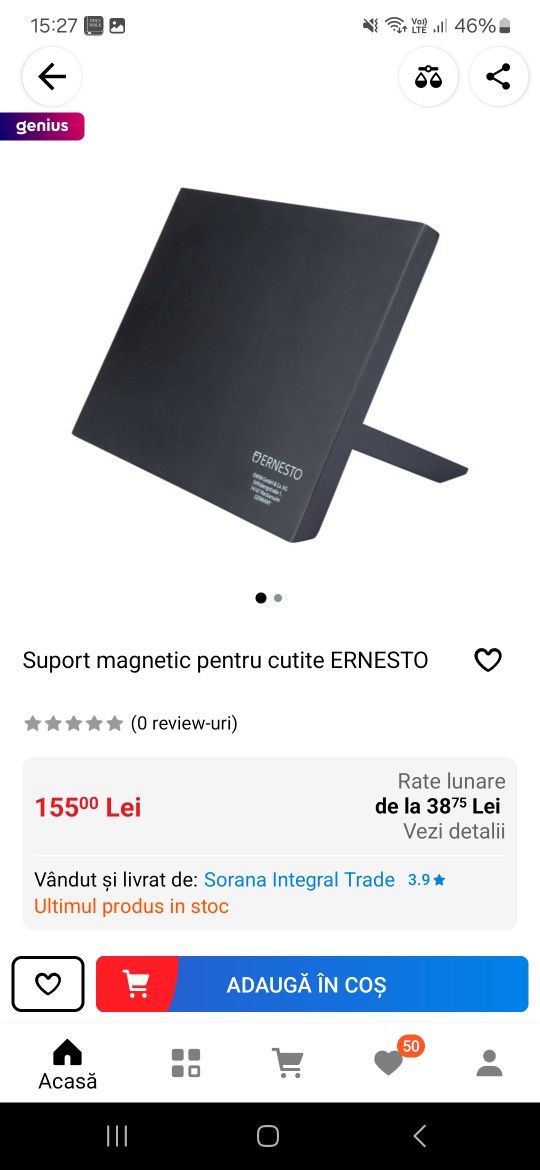 Suport magnetic pentru cuțite ERNESTO