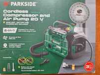 Compresor si pompa de aer cu acumulator de 20 V PKA 20-Li D3 Parkside