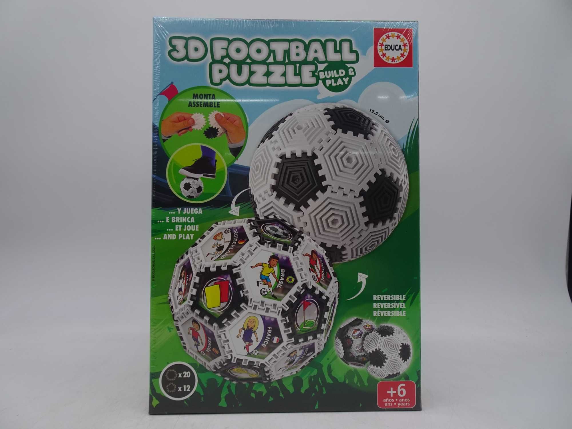 Puzzle, Educa, Minge de fotbal 3D, 32 piese