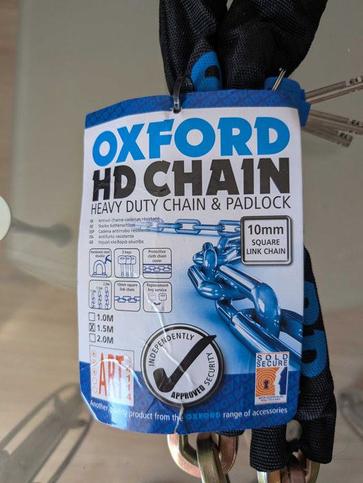 Oxford HD Chain 1.5m – Heavy Duty верига с катинар