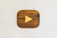 Decor din lemn YouTube Play Button