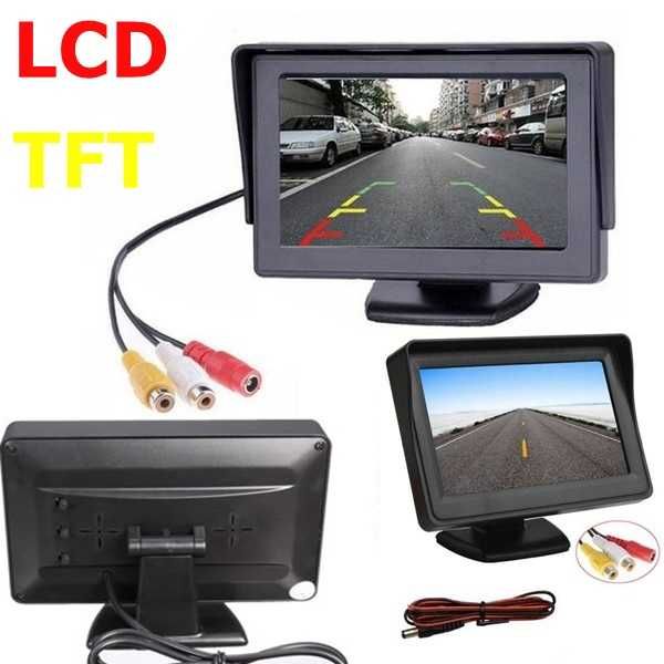 4,3" TFT LCD Цветен Монитор 12V. за Камера Задно Виждане