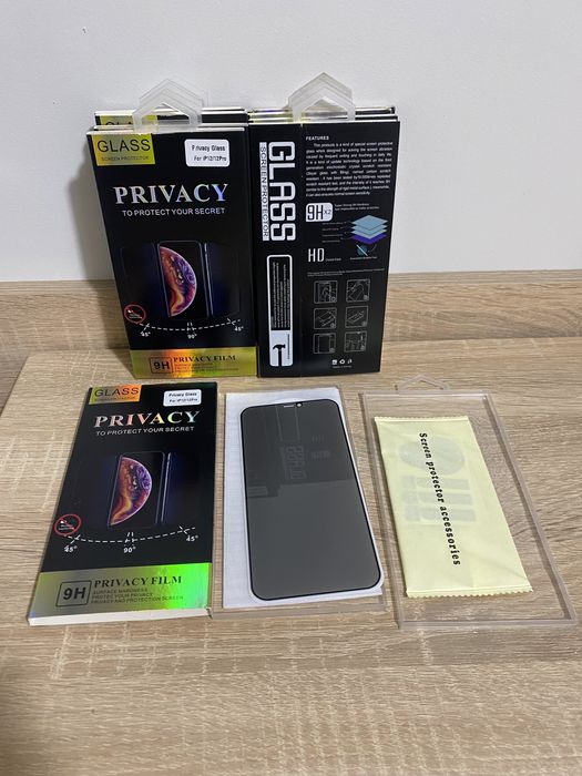 Folie Sticla Privacy iPhone 11/12/12 Pro/12 Pro Max Premium