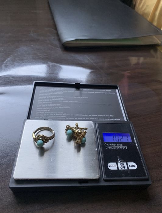 Серебряные наборы кольцо + серьги 925 пробы с позолотой срочно продам