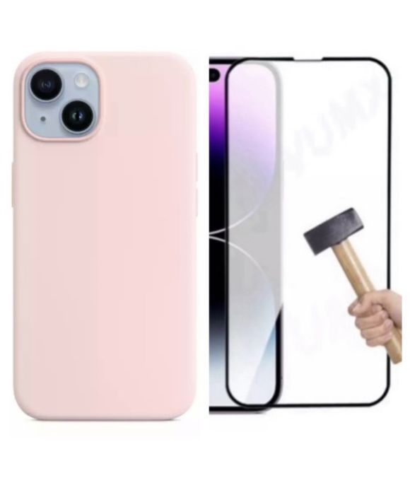 Iphone 13/14/15/16E/17 PRO MAX Husa X LEVEL Slim Catifea +Folie Sticla