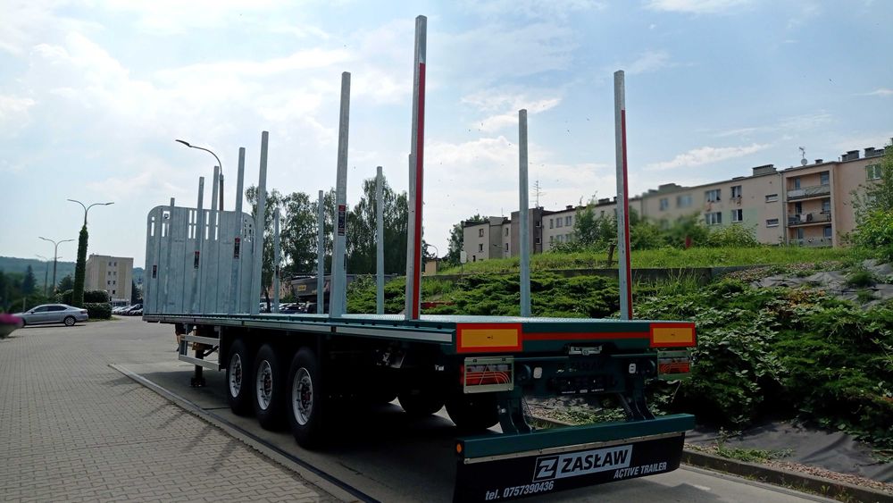 Semiremorca forestieră ZASLAW- PLATFORMĂ- OFERTA SPECIALA- STOC 2025 !