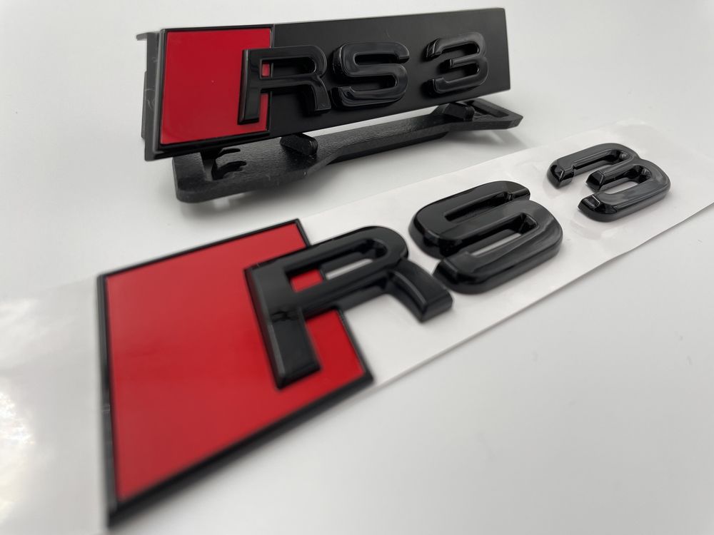 Set Embleme Audi RS3 negru s-line