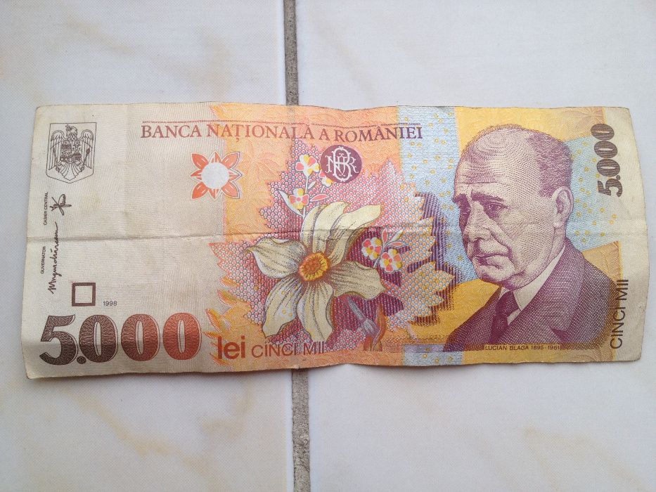 Bancnota 5,000 lei din 1998