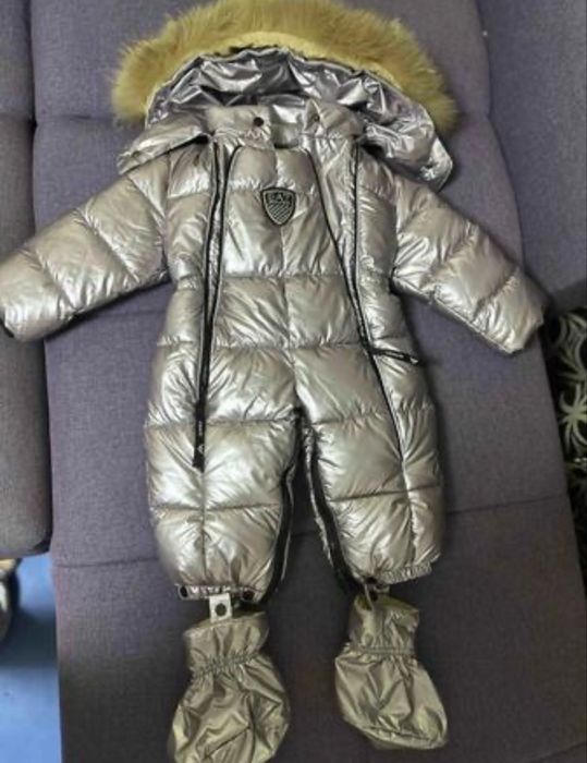 Детский теплый зимний комбензон