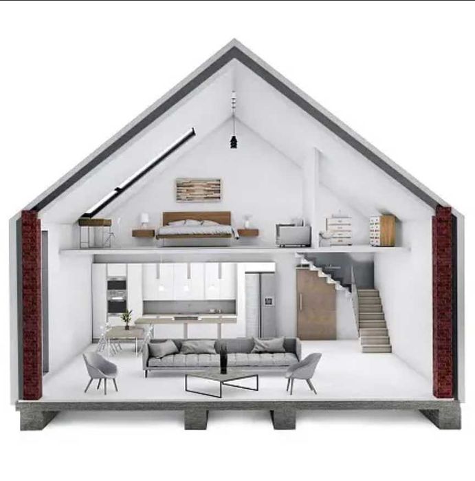 KIT  locuinta modernă din panouri SIP – eficiență și design