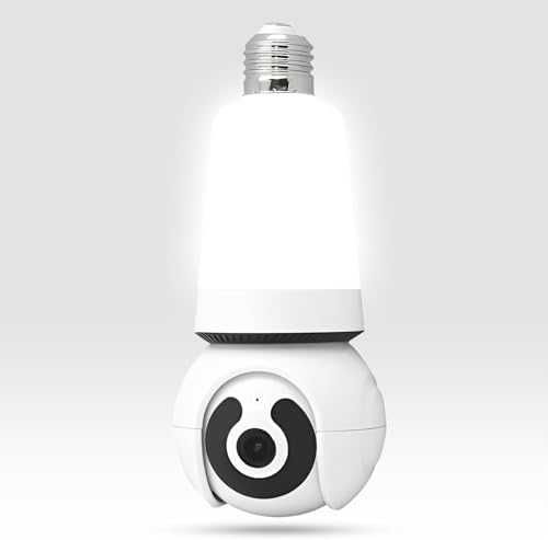 Нова 1080P WiFi крушка камера със сензор, цветно нощно виждане, аудио