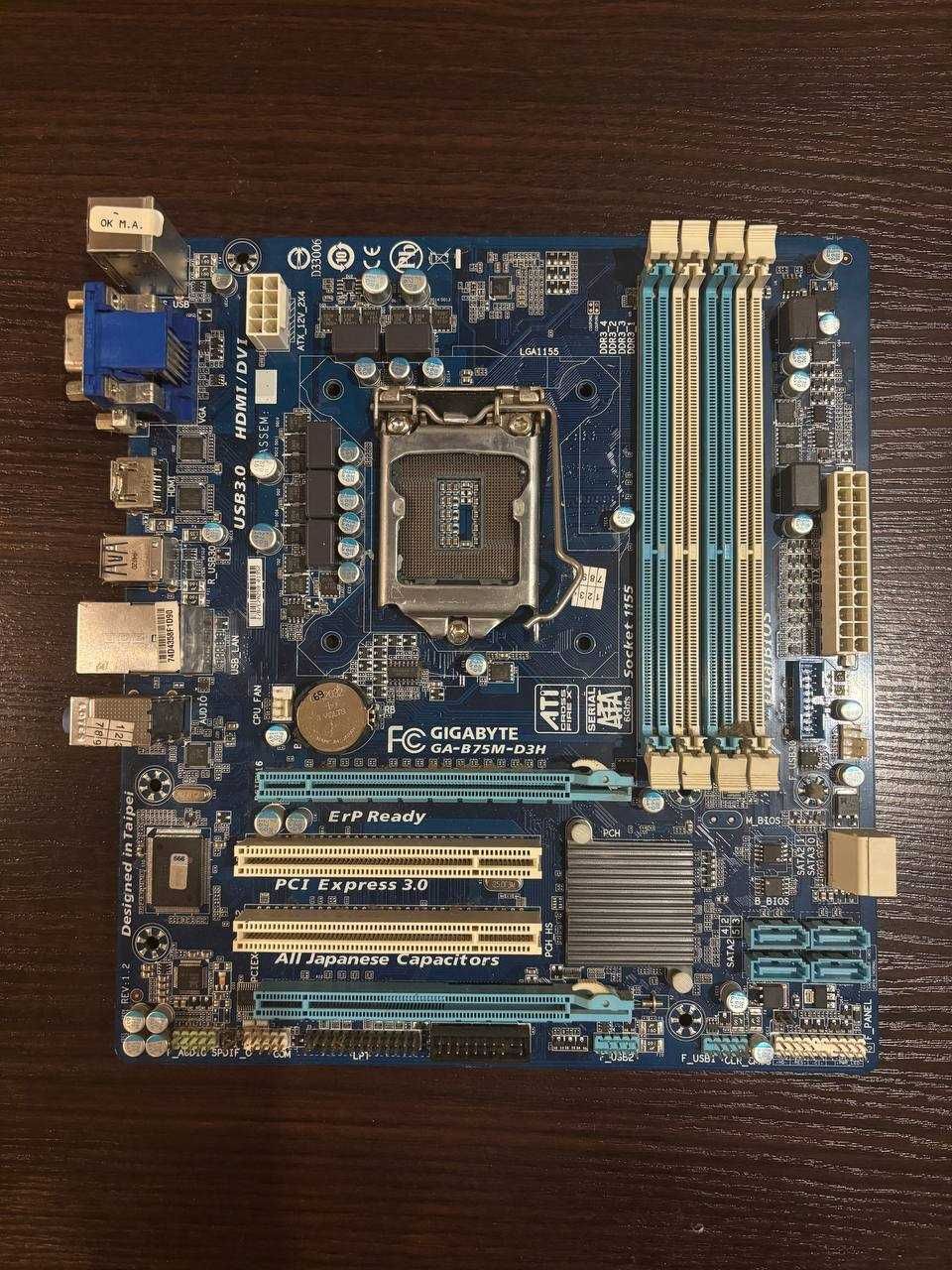 i7 3770,  x2 Kingston KVR16N11/8WP DDR 3 8GB,  ga-b75m-d3h, fsp 600pnr