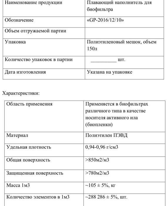 Биозагрузка плавающий наполнитель для биофильтра аквариума