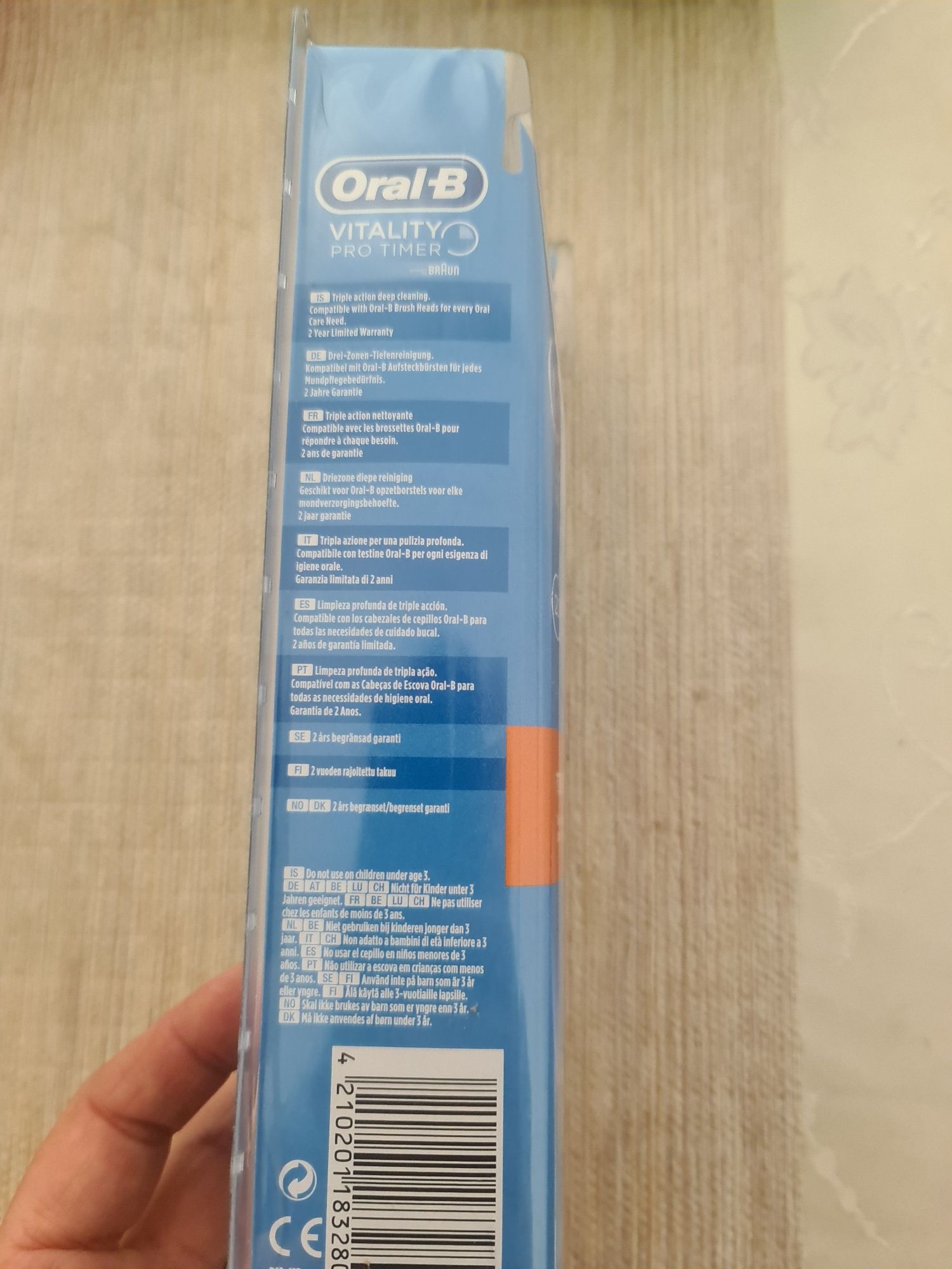 Електрическа четка за зъби Oral-B, Braun Vitality pro timer