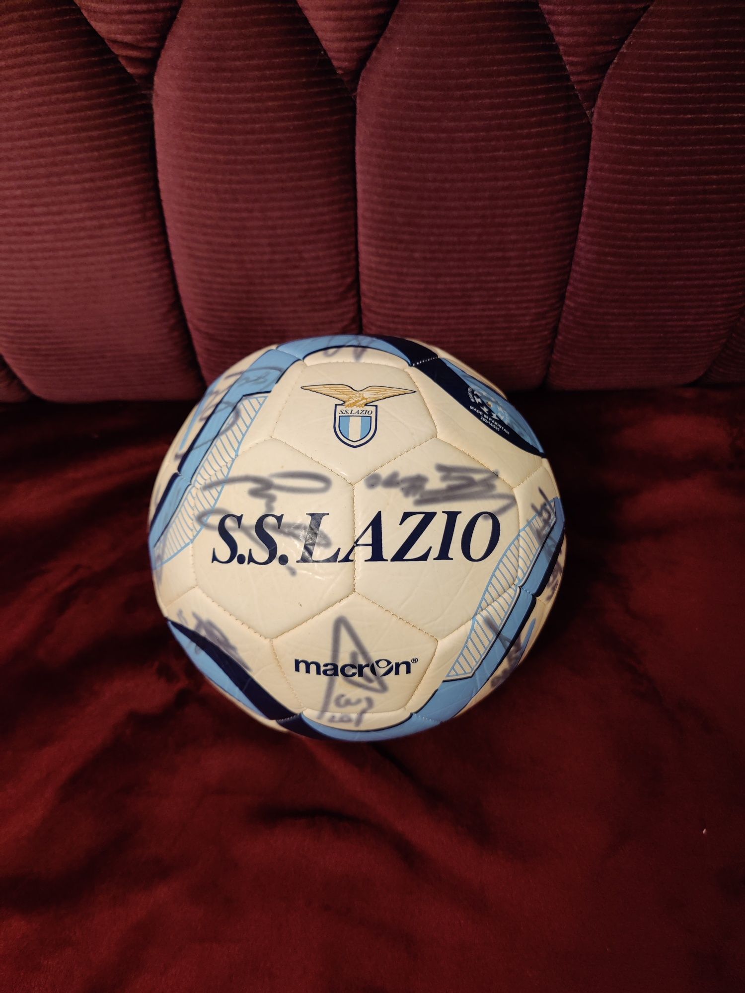 Minge fotbal S.S. Lazio semnată 2015