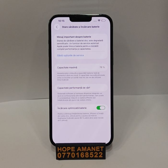 Hope Amanet P1/ iPhone 13 Pro Max 128 GB 78% Baterie #37196
