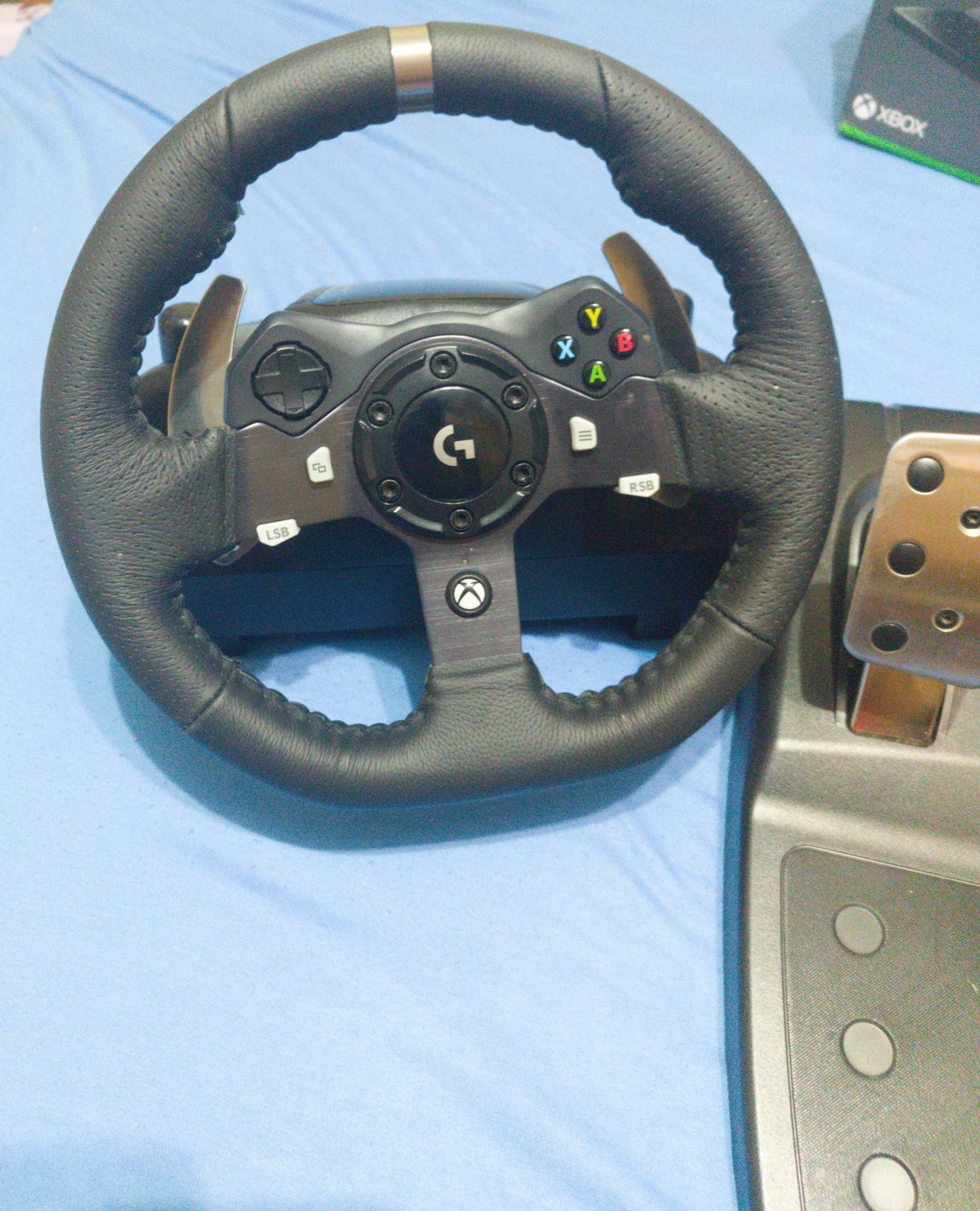 Volan Logitech G920 + Pedale + Schimbător viteze – Xbox & PC (NOU)