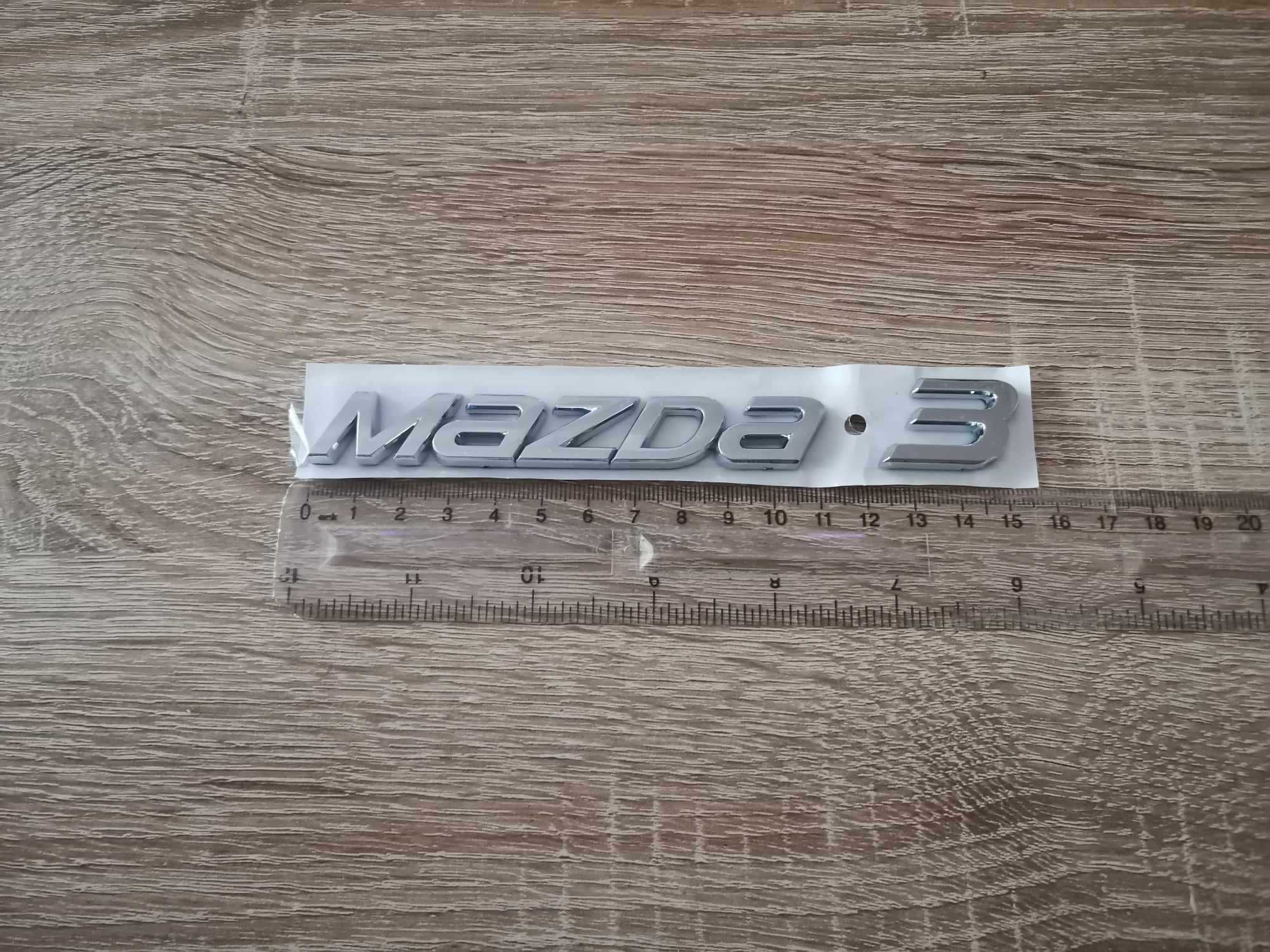 Надпис емблема Мазда Mazda 3 нов стил