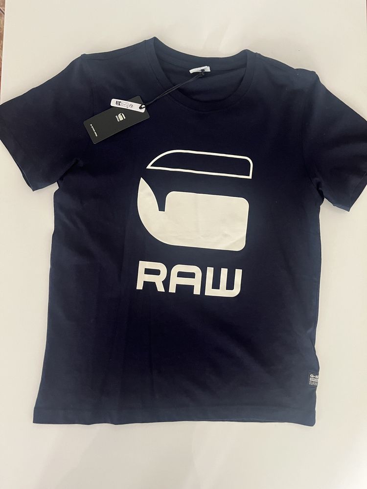 Младежка тениска G Star S/S Regular Logo - Navy
