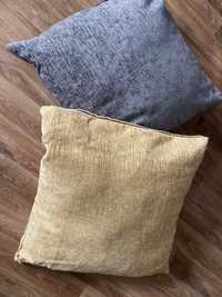 2 подушки,серая и жёлтая,размер 55*55 см