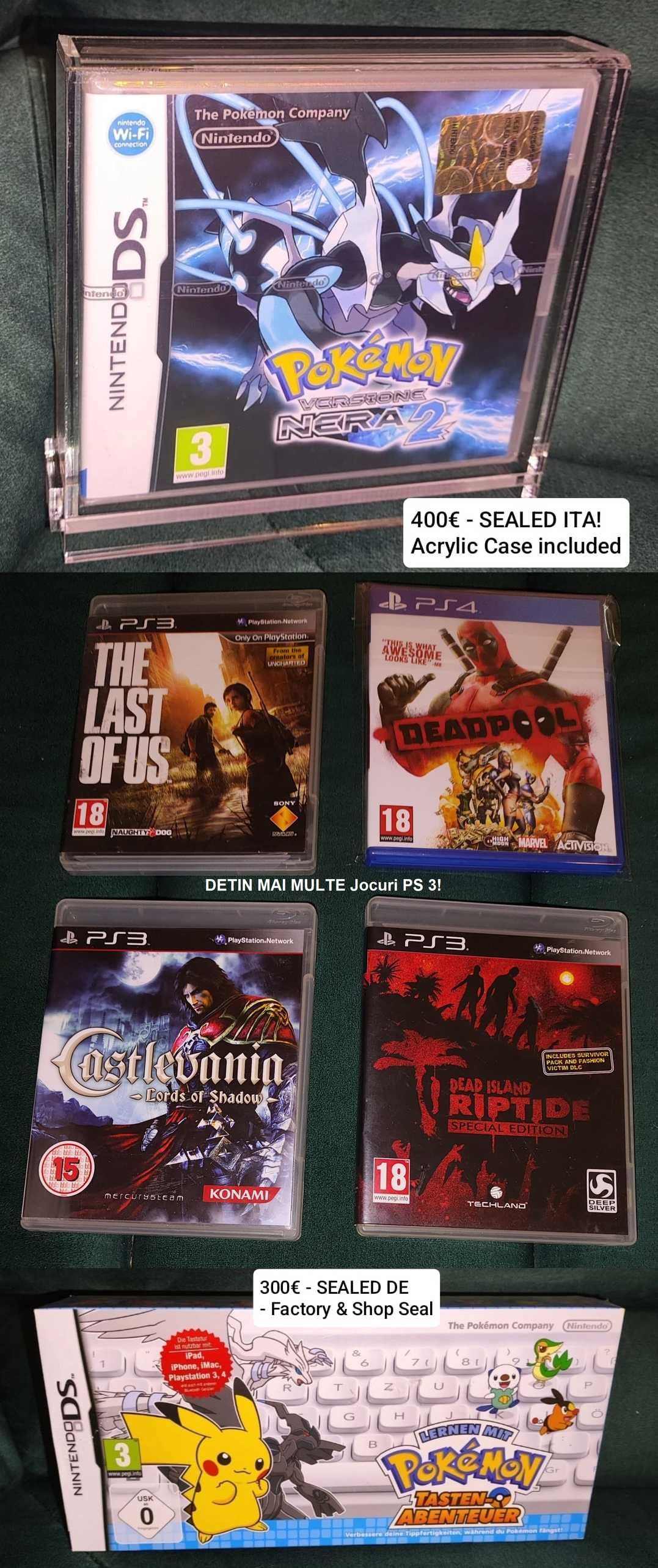 LOT Mare Copii Nintendo DS Pokemon 3DS Wii Gamecube GBA GBC PS 3 PC
