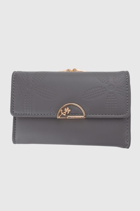 НОВО! ЛИКВИДАЦИЯ! Малко дамско портмоне от еко кожа-сиво