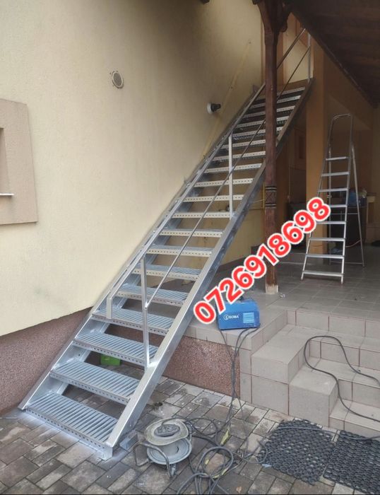 Vând scarii metalice zincate exterioare și pentru incendii ,