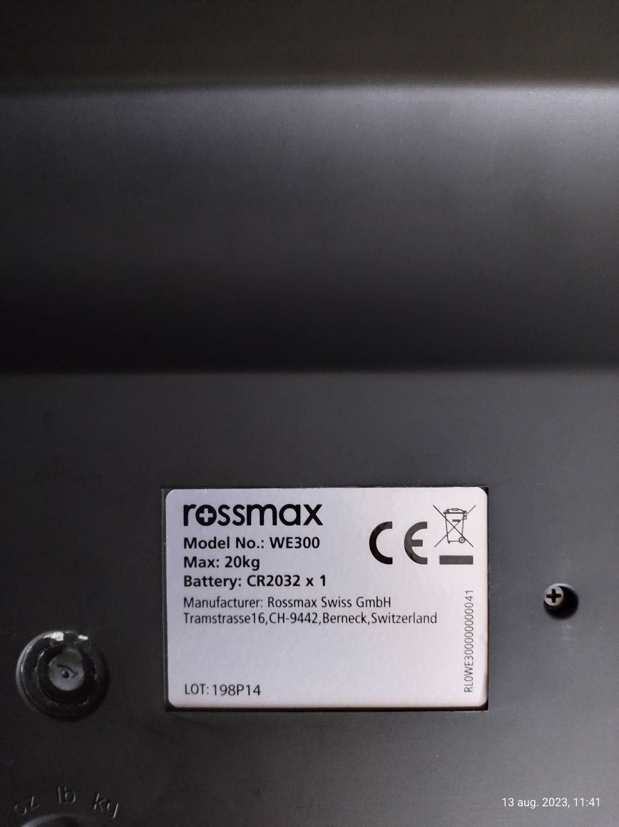 Cântar digital sugari Rossmax WE300