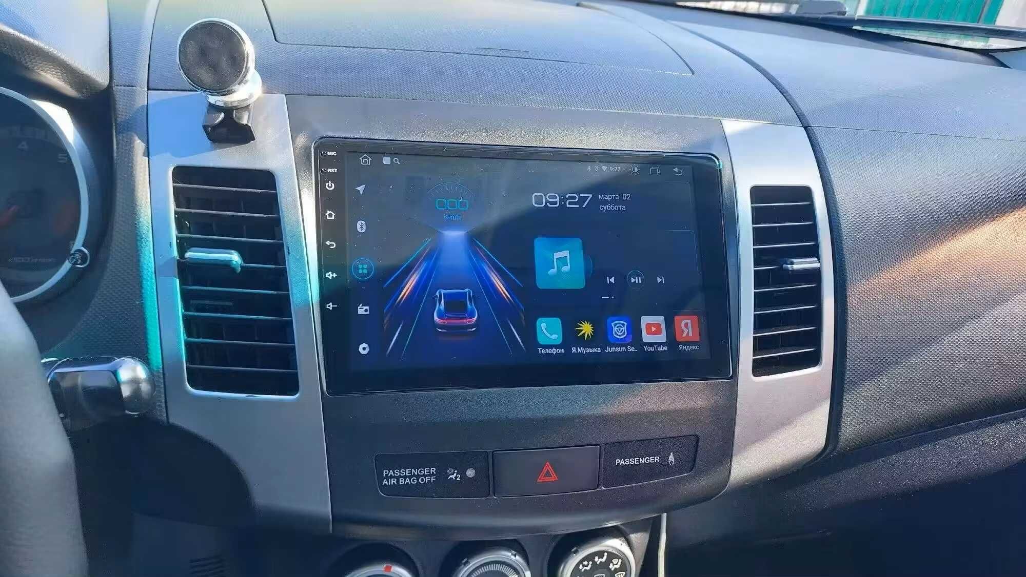 Mitsubishi Outlander 9" Мултимедия Android Аутлендър Навигация Андроид