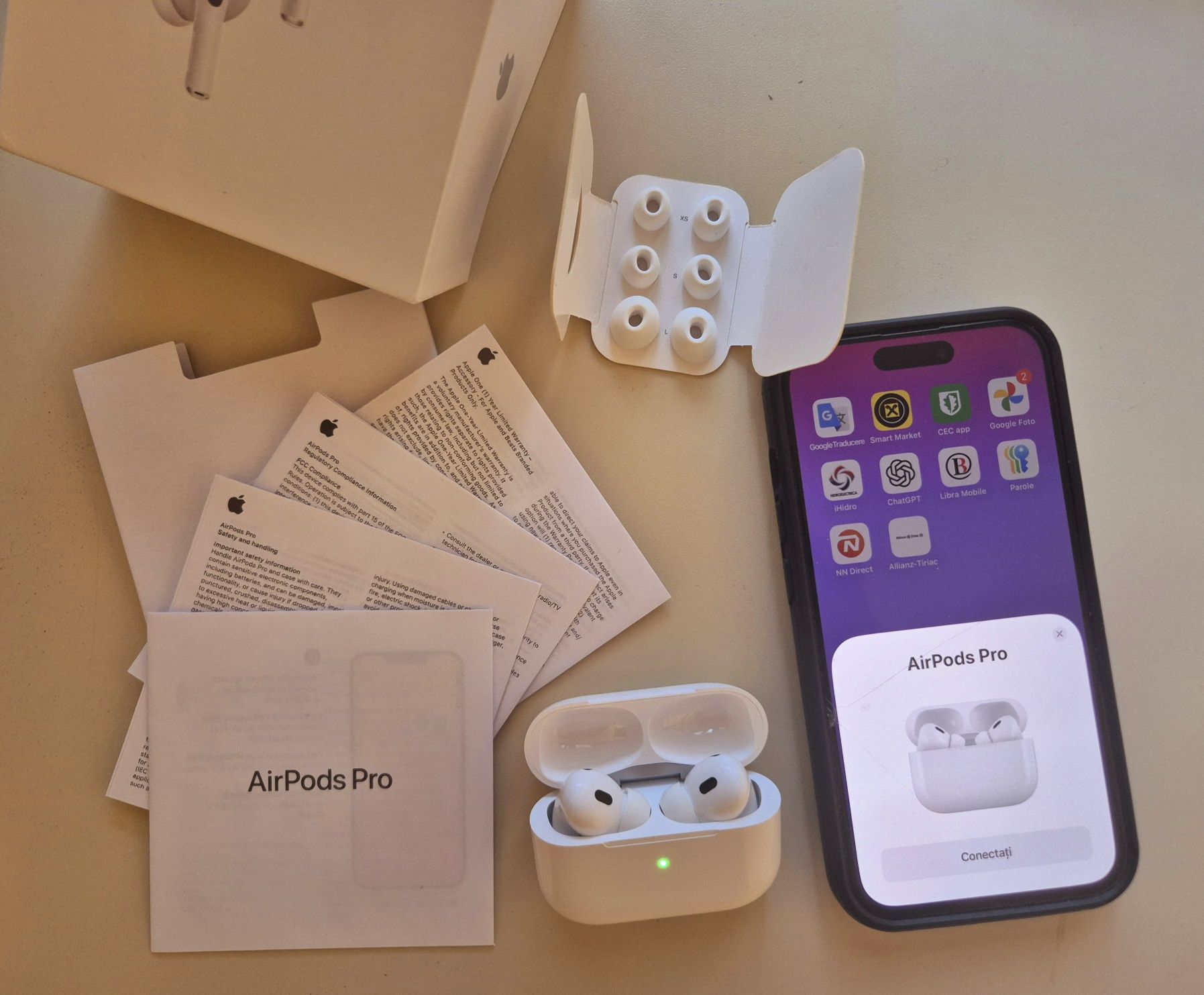 Airpods Pro 2 sigilate USB-C