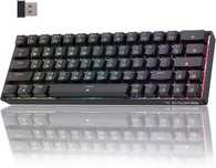 Tastatura mecanica wireless T63  Bluetooth si USB C Red( ca nou)