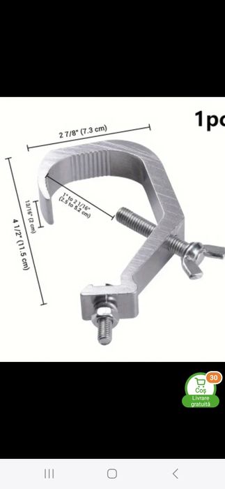 Cârlig din Aluminiu pentru Lumină de Scenă