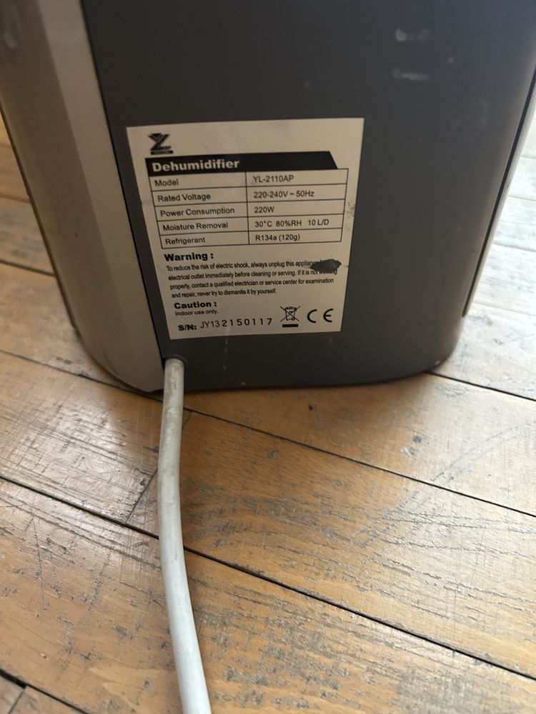 Обезвлажнител TWE YL-2110AP, Капацитет до 10 L/24 h