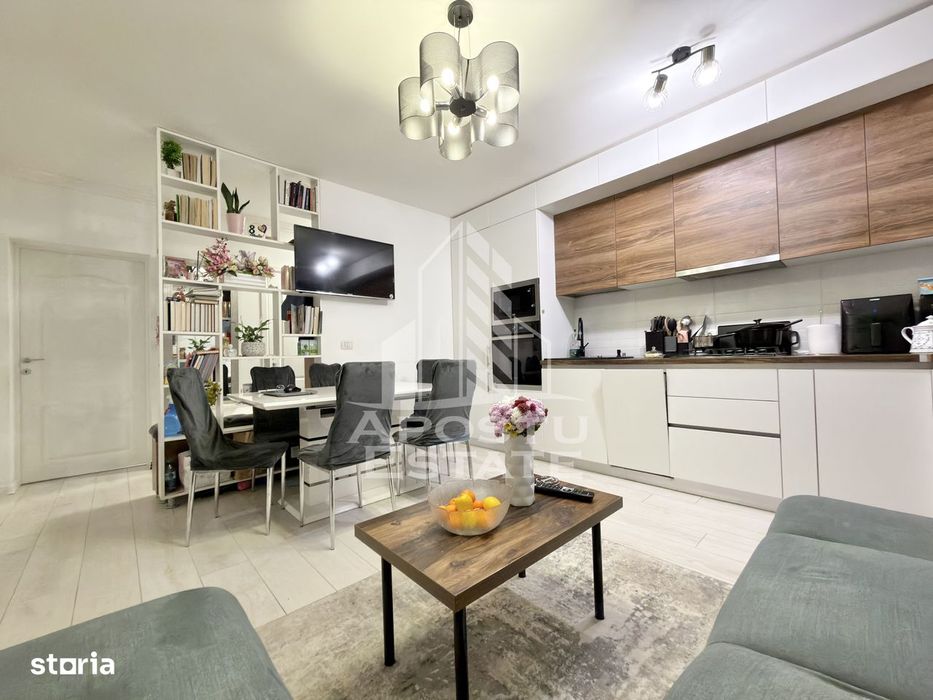 Apartament cu 3 camere mobilat si utilat la etaj intermediar in Giroc.