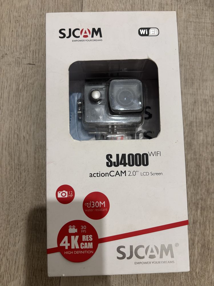 Экшн-Камера goPro 128 гб, с wi-fi, видео 4к, SJ4.000 action CAM 2.0'