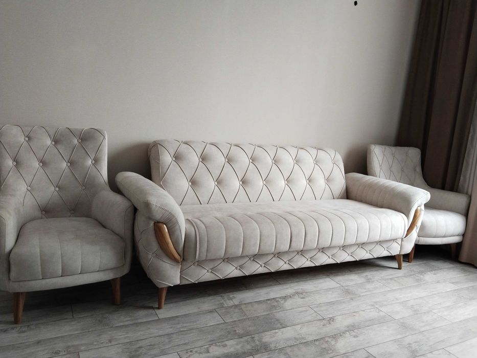 Мягкий уголок (диван с креслами комплект)