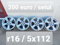 Jante aluminiu r16 / Vw Audi Skoda Seat Mercedes / 5x112 / ET 38